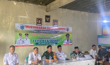 Danramil 0108/Bojong Hadiri Musdes dan Laporan Pertanggungjawaban BUMDes Desa Mekarsari