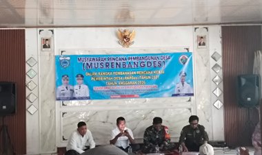 Babinsa Koramil 0115/Cimanggu Hadiri Musrenbangdes TA 2026 Desa Kertamukti