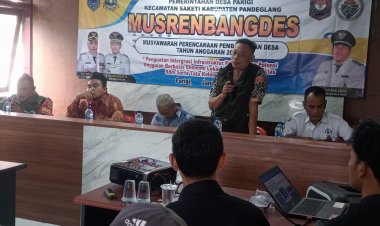 SERDA HAMDAN BABINSA KORAMIL 0107/SAKETI HADIRI MUSREMBANGDES DESA PARIGI TAHUN ANGGARAN 2027