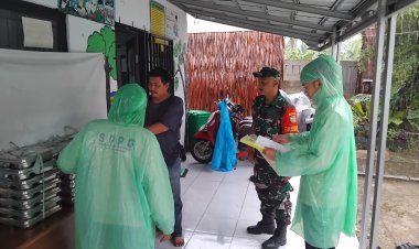 Babinsa Koramil 0102/Cadasari Laksanakan Pendampingan Penyaluran MBG di SPPG Yayasan Pondok Pesantren Kaungcaang