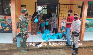 Serka Sutaryat Babinsa Koramil 15/Cimanggu Dampingi Penyaluran Program Makan Bergizi Gratis di Wilayah Kecamatan Cimanggu