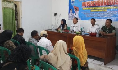 BABINSA KORAMIL 0107/SAKETI HADIRI MUSREMBANGDES DESA KADUDAMPIT TAHUN ANGGARAN 2027