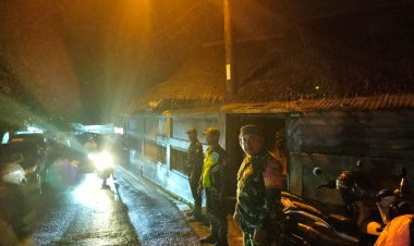 Babinsa Koramil 0102/Cadasari Laksanakan Pengamanan Haul KH. Muhammad Dimyati Cidahu ke-23