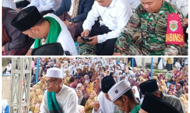Pengajian Rutin Tingkat Kecamatan Cikeusik Berlangsung Khidmat, Babinsa Koramil 0116/Cikeusik Hadir Laksanakan Pemantauan Wilayah