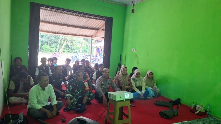 Danramil Munjul Hadiri VICON Panen Raya dan Pengumuman Swasembada Pangan oleh Presiden RI