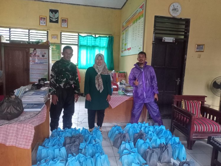 Sertu Yudi Ismanto Monitoring Pendampingan Program MBG di SPPG Perdana Desa Perdana, Kecamatan Sukaresmi