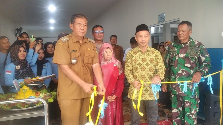 KAPTEN INF NYOTO DANRAMIL 0103/BANJAR HADIRI KEGIATAN LAUNCHING SPPG DI DESA CIBODAS