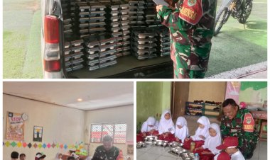 KORAMIL 0107/SAKETI  Pendampingan Penyaluran Makan Bergizi Gratis (MBG)