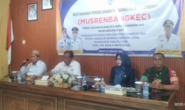 KORAMIL 0103/BANJAR – KODIM 0601/PANDEGLANG  Babinsa Koramil 0103/Banjar Hadiri dan Dampingi Pelaksanaan MUSRENBANG Kecamatan Banjar Tahun Anggaran 2026