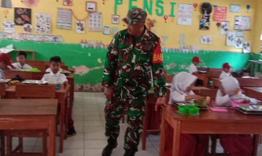Pendampingan Program Makan Bergizi Gratis (MBG) oleh Babinsa Koramil 0105/Mandalawangi