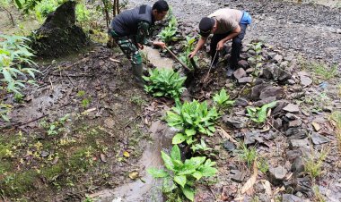 Kegiatan Karya Bakti Jum’at Bersih Koramil 0114/Cigeulis