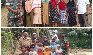 KORAMIL 0116/CIKEUSIK – KODIM 0601 PANDEGLANG  Babinsa Koramil 0116/Cikeusik Dampingi Serah Terima Bantuan Pengeboran Air Bersih dan Toren di Kampung Situhiyang