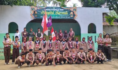 Serka H. Situmorang Babinsa Koramil 0103/Banjar Hadiri Pembukaan Latihan Pramuka di Ponpes Lembaga Pendidikan Islam Hidayatul Karomah