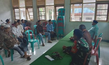 Danramil 0113/Cibaliung Kapten Abdul Szyukur bersama Babinsa Sertu Iyan Hadiri Kegiatan Klarifikasi Terkait Isu Penolakan Program Makanan Bergizi Gratis (MBG) di Kecamatan Cibitung