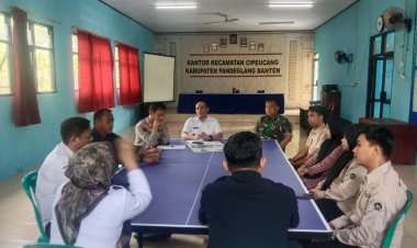 Kapten Arm Aded Sutedi Rapat Koordinasi, Pengawasan dan Bantuan Program Makan Bergizi Gratis (MBG) di Kecamatan Cipeucang