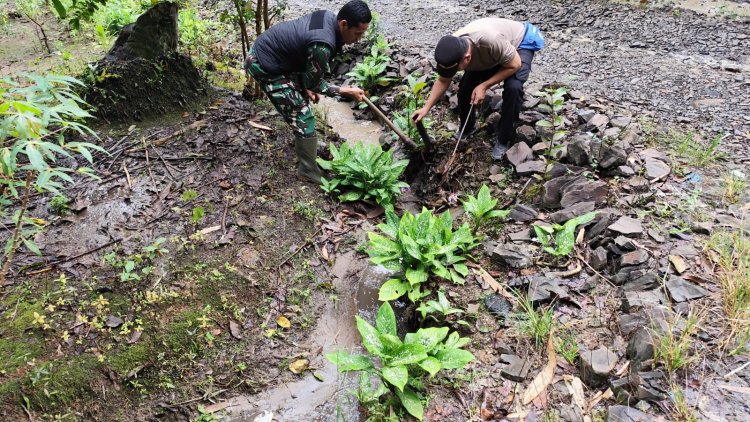 Kegiatan Karya Bakti Jum’at Bersih Koramil 0114/Cigeulis