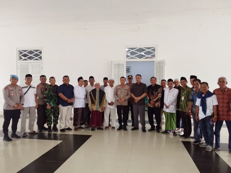 Musyawarah Persiapan Kegiatan Haul Muazis NU Menes Bersama Unsur Forkopimcam Menes