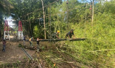 Percepatan Pembangunan Jembatan Gantung di Bulan Ramadhan Capai 75 Persen