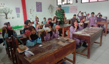 Kegiatan Serka Saian Babinsa Koramil 0101/Pandeglang Monitoring Program Makan Bergizi Gratis