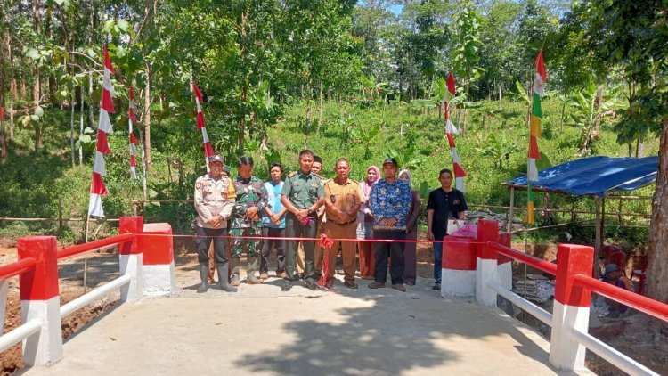 Sinergi Prajurit TNI AD Bangun Jembatan Perintis Garuda, Akses Warga Sinarjaya Terbuka