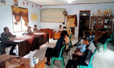 Babinsa Koramil 0101/Pandeglang Laksanakan Sosialisasi Keamanan Bersama RT dan RW di Kelurahan Pagerbatu