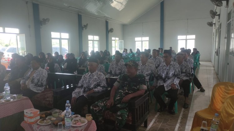 Pelda Agus Rizal Babinsa Koramil 0111/Pagelaran Hadiri Kegiatan Halal Bihalal PGRI Kecamatan Patia