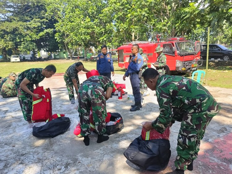 Babinsa Koramil 0103/Banjar Ikuti Pelatihan Pengoperasian Alkap Damkar Bersama BPBD Kabupaten Pandeglang