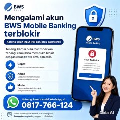 Cara atasi buka Blokir BWS mobile salah Pin 3kali cukup lewat HP